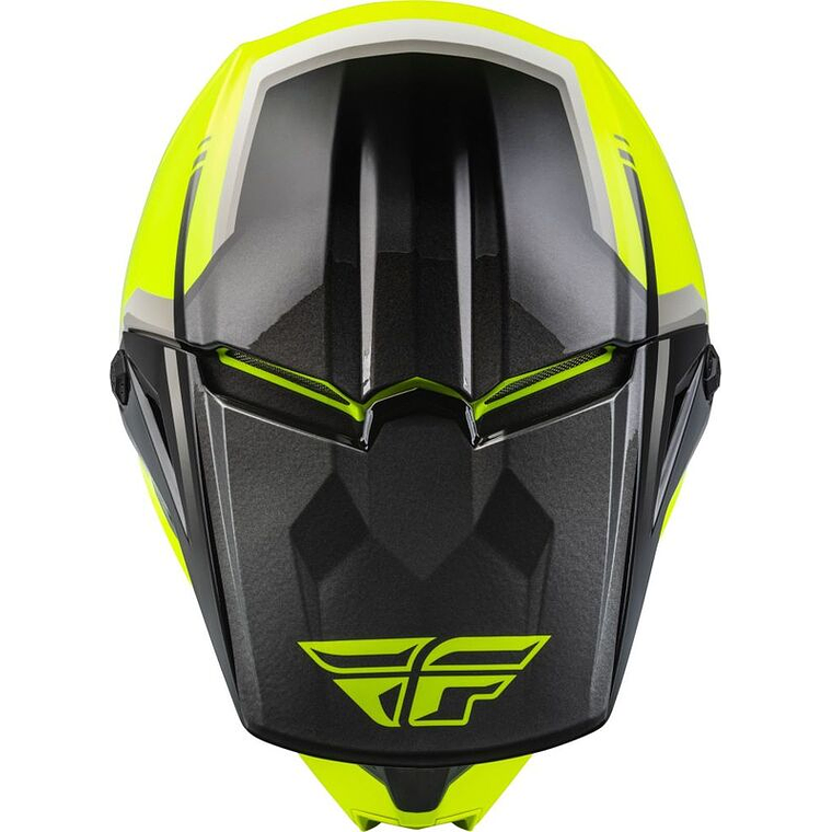 Capacete Fly Racing Kinetic Vision (Amarelo Fluo)  3