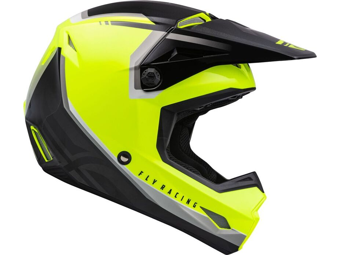Capacete Fly Racing Kinetic Vision (Amarelo Fluo)  4