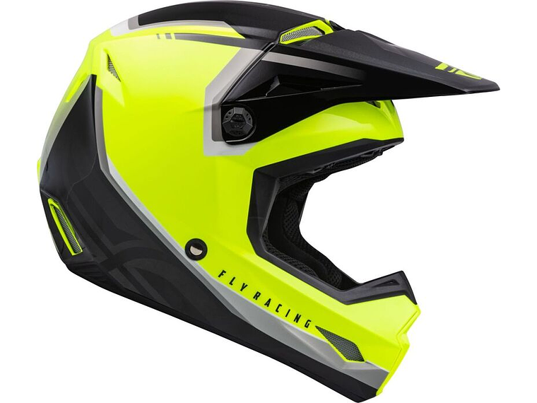 Capacete Fly Racing Kinetic Vision (Amarelo Fluo)  4