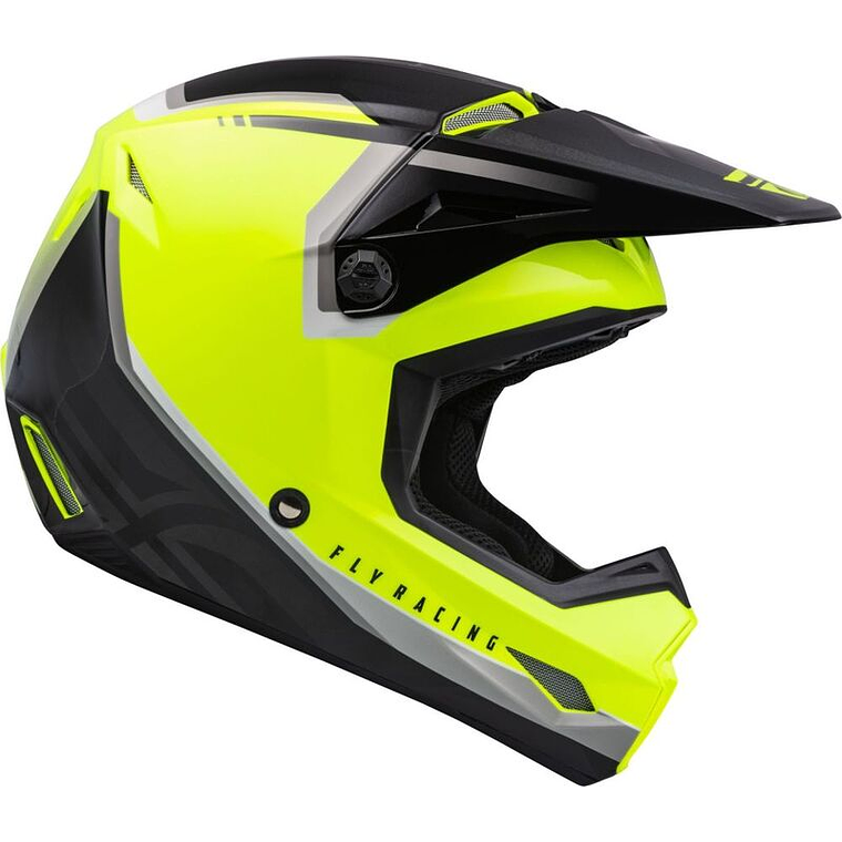 Capacete Fly Racing Kinetic Vision (Amarelo Fluo)  4