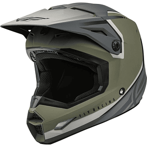 Capacete Fly Racing Kinetic Vision (Verde/Cinza) 