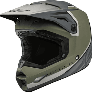 Capacete Fly Racing Kinetic Vision (Verde/Cinza) 