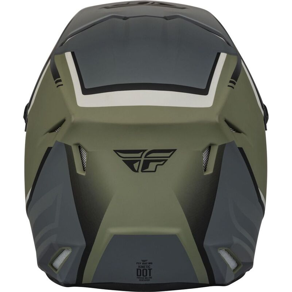 Capacete Fly Racing Kinetic Vision (Verde/Cinza) 