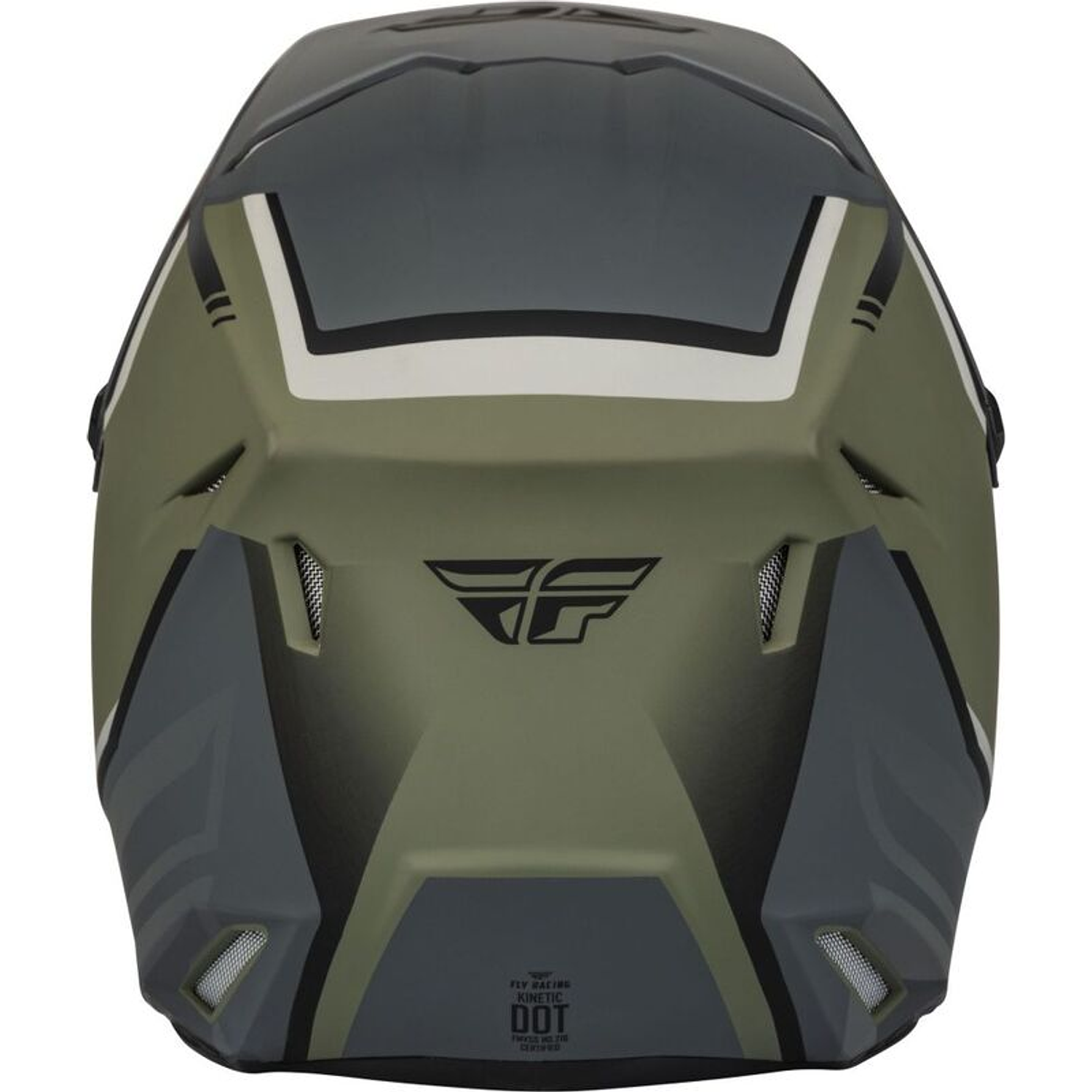 Capacete Fly Racing Kinetic Vision (Verde/Cinza)  2