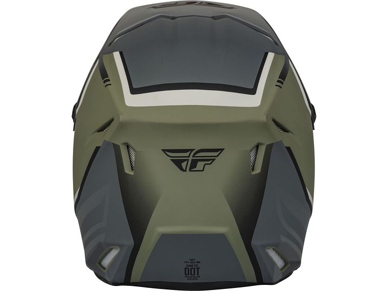 Capacete Fly Racing Kinetic Vision (Verde/Cinza)  2