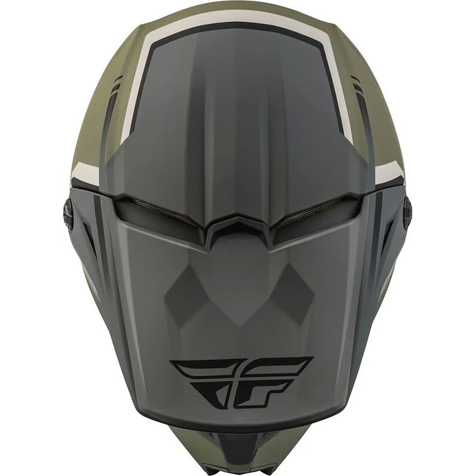 Capacete Fly Racing Kinetic Vision (Verde/Cinza)  3
