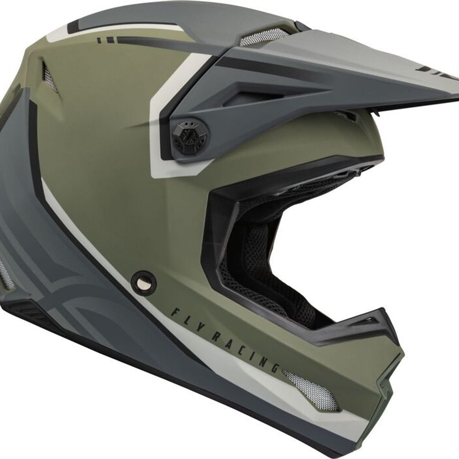 Capacete Fly Racing Kinetic Vision (Verde/Cinza)  4