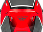 Capacete Fly Racing Kinetic Vision (Vermelho)  - Miniatura 2