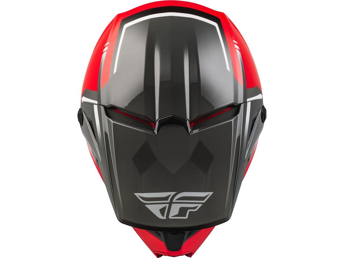 Capacete Fly Racing Kinetic Vision (Vermelho)  3