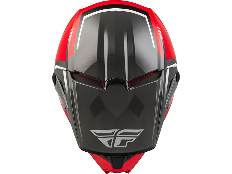 Capacete Fly Racing Kinetic Vision (Vermelho)  3