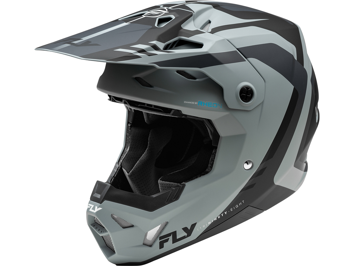 Capacete Fly Racing Formula CP Krypton (Preto/Cinza) 1