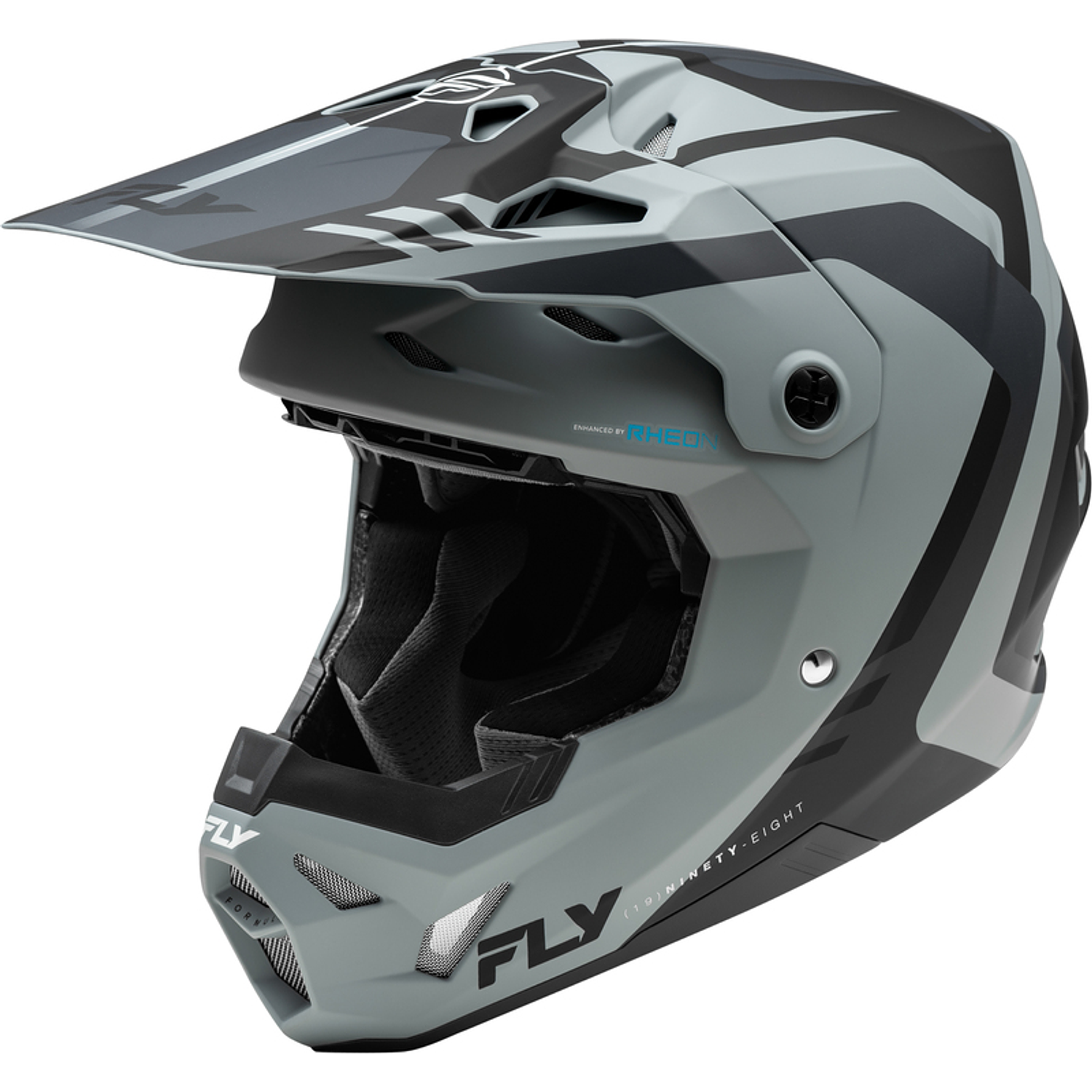 Capacete Fly Racing Formula CP Krypton (Preto/Cinza) 1