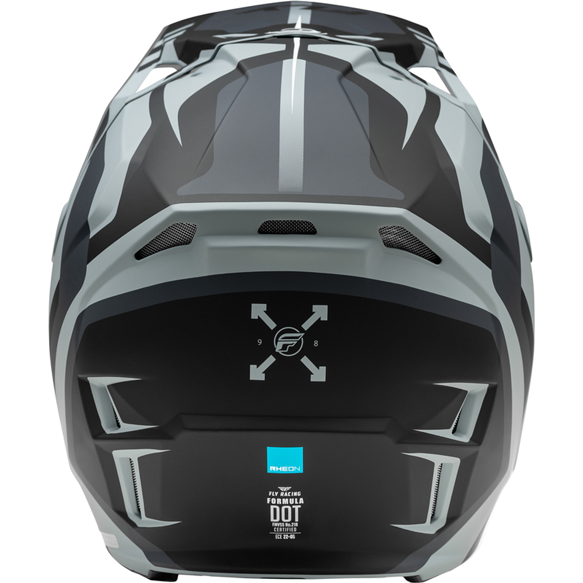 Capacete Fly Racing Formula CP Krypton (Preto/Cinza) 2