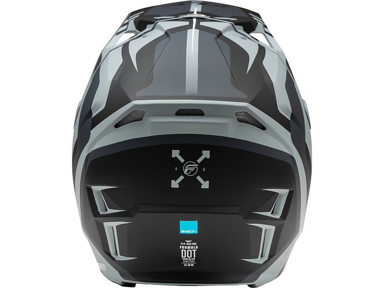 Capacete Fly Racing Formula CP Krypton (Preto/Cinza) 2