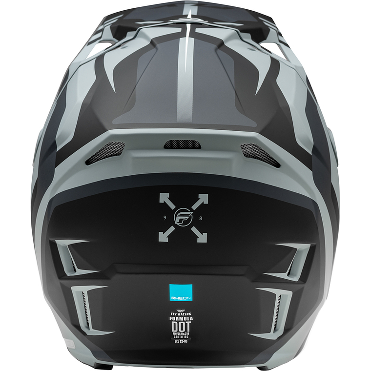 Capacete Fly Racing Formula CP Krypton (Preto/Cinza) 2