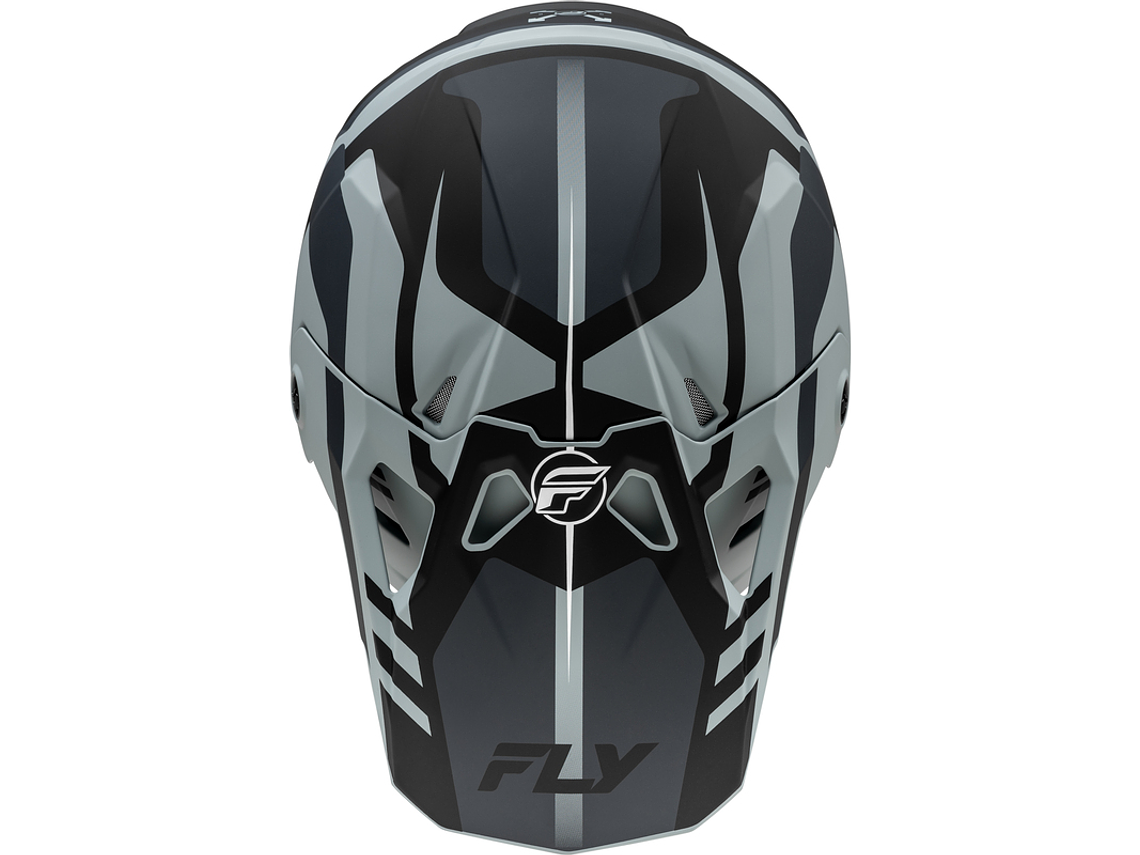 Capacete Fly Racing Formula CP Krypton (Preto/Cinza) 3