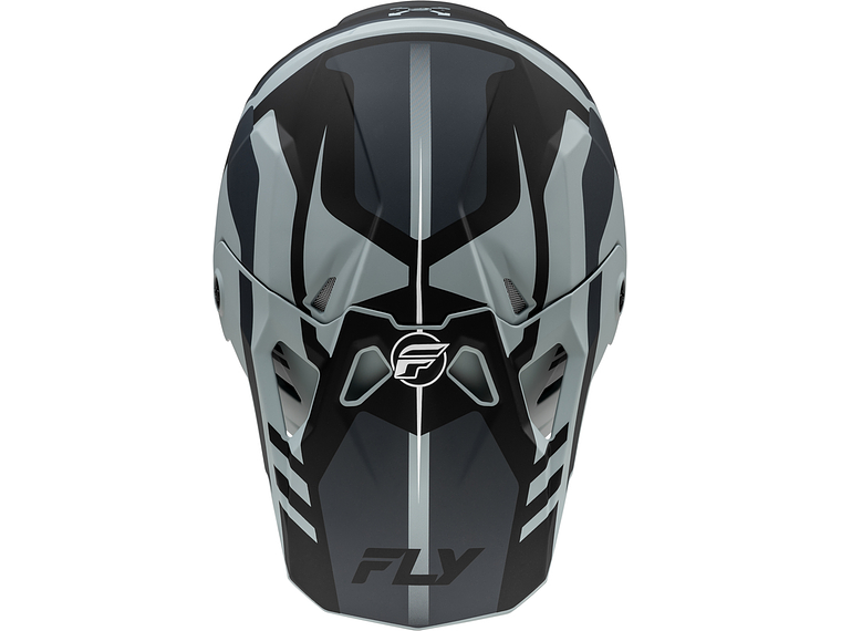 Capacete Fly Racing Formula CP Krypton (Preto/Cinza) 3