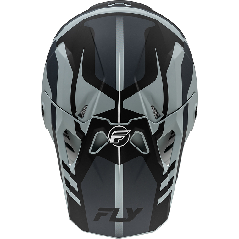Capacete Fly Racing Formula CP Krypton (Preto/Cinza) 3