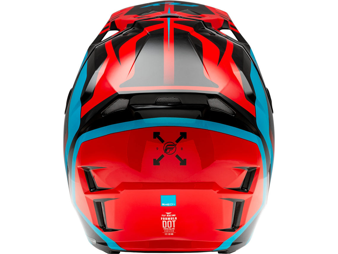 Capacete Fly Racing Formula CP Krypton (Vermelho/Preto/Azul)  2