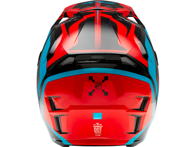 Capacete Fly Racing Formula CP Krypton (Vermelho/Preto/Azul)  2