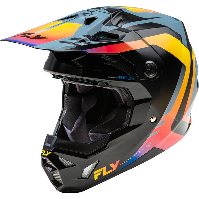 Capacete Fly Racing Formula CP Krypton (Cinza/Preto/Eletric Fade)  1