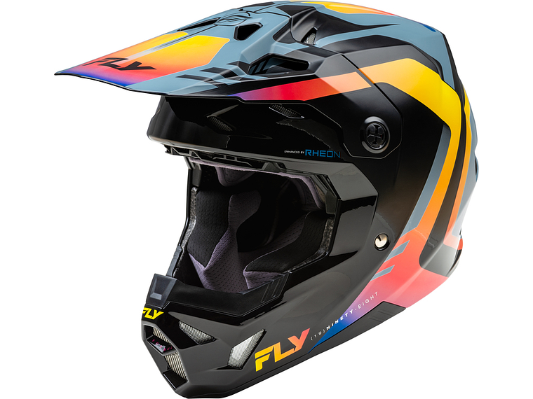 Capacete Fly Racing Formula CP Krypton (Cinza/Preto/Eletric Fade)  1