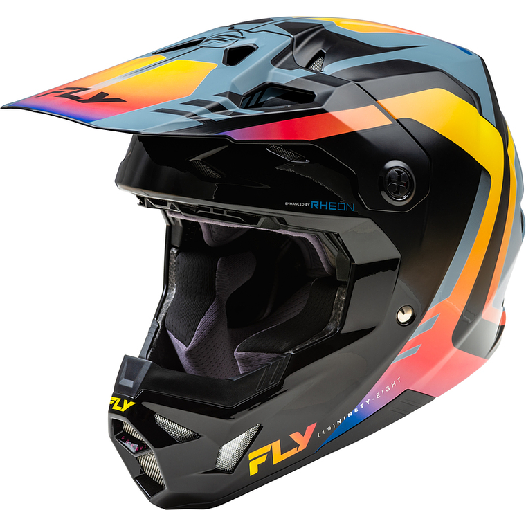Capacete Fly Racing Formula CP Krypton (Cinza/Preto/Eletric Fade)  1