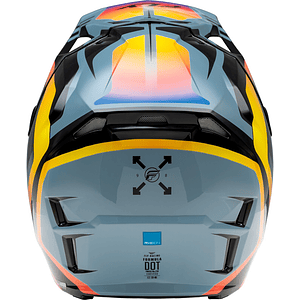 Capacete Fly Racing Formula CP Krypton (Cinza/Preto/Eletric Fade) 