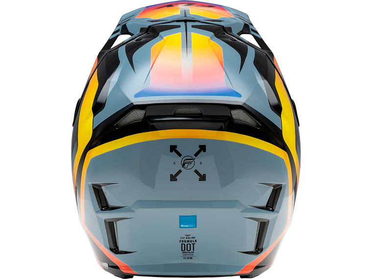 Capacete Fly Racing Formula CP Krypton (Cinza/Preto/Eletric Fade)  2