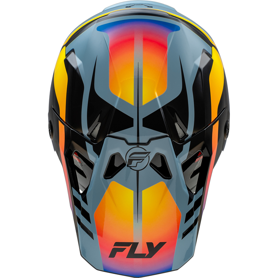 Capacete Fly Racing Formula CP Krypton (Cinza/Preto/Eletric Fade)  3