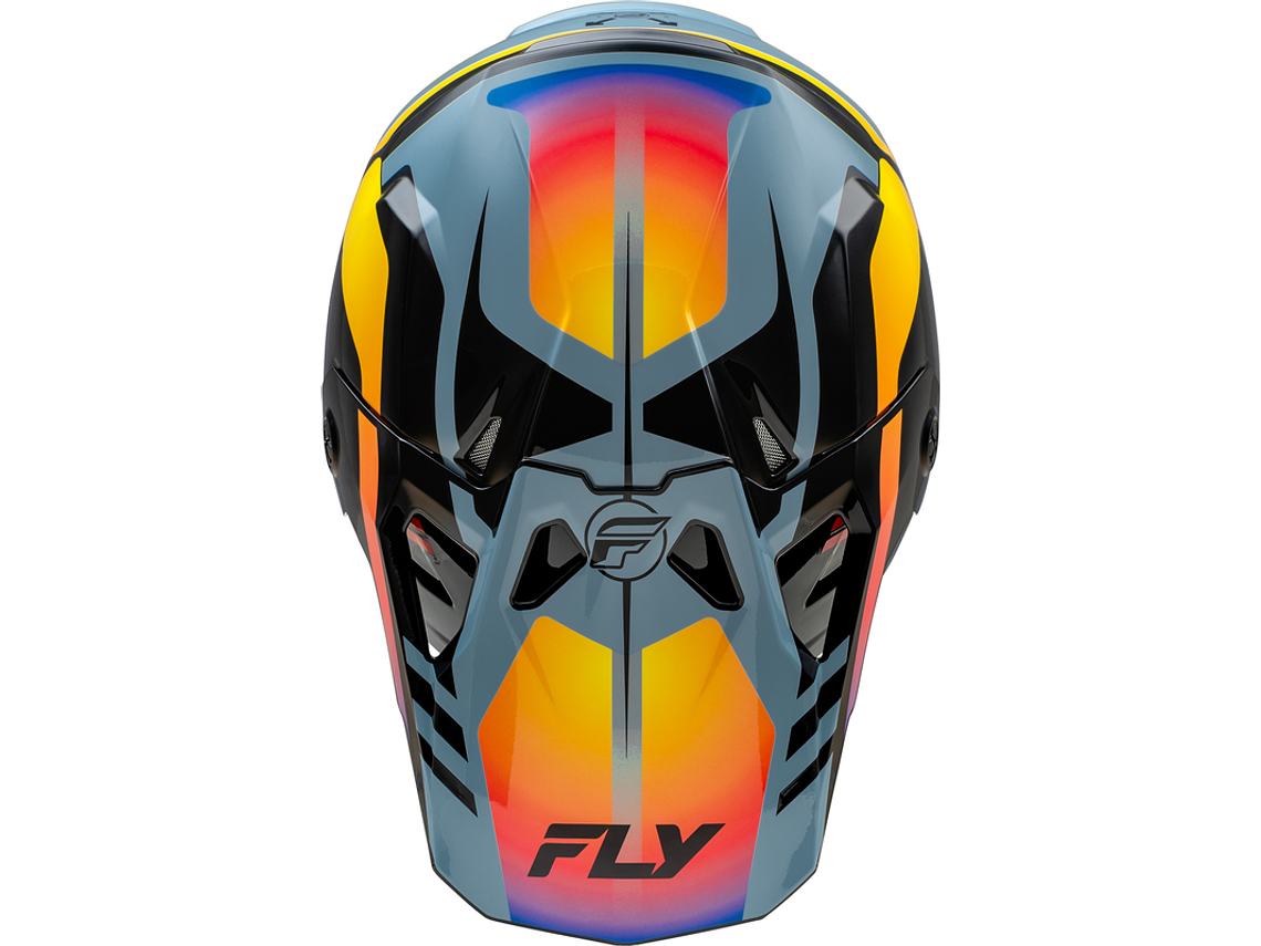 Capacete Fly Racing Formula CP Krypton (Cinza/Preto/Eletric Fade)  3