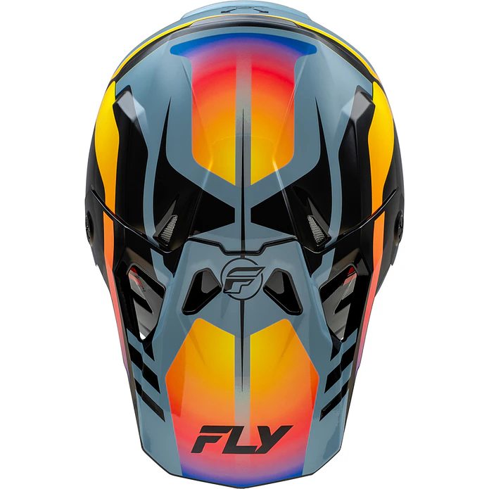 Capacete Fly Racing Formula CP Krypton (Cinza/Preto/Eletric Fade)  3