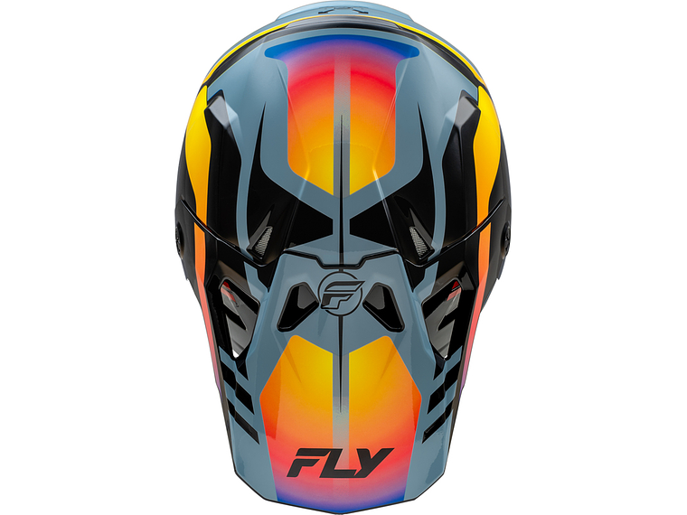 Capacete Fly Racing Formula CP Krypton (Cinza/Preto/Eletric Fade)  3