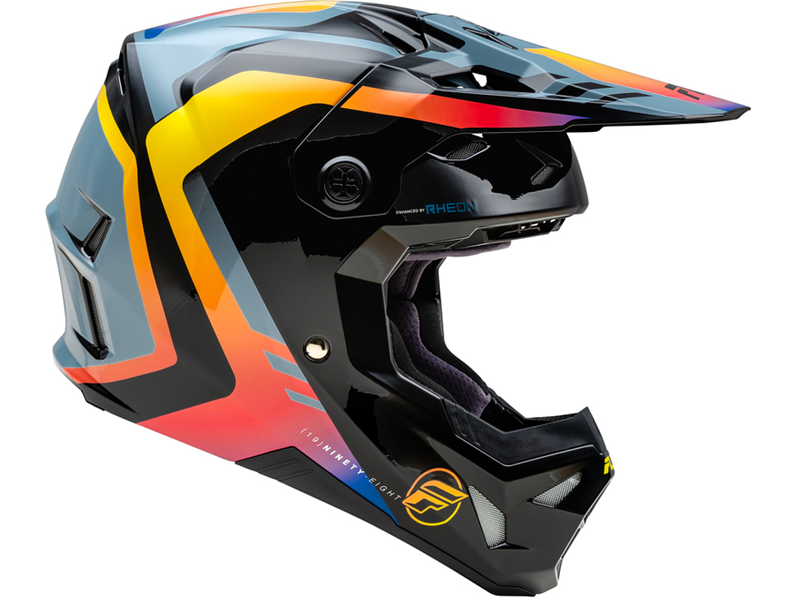 Capacete Fly Racing Formula CP Krypton (Cinza/Preto/Eletric Fade)  4