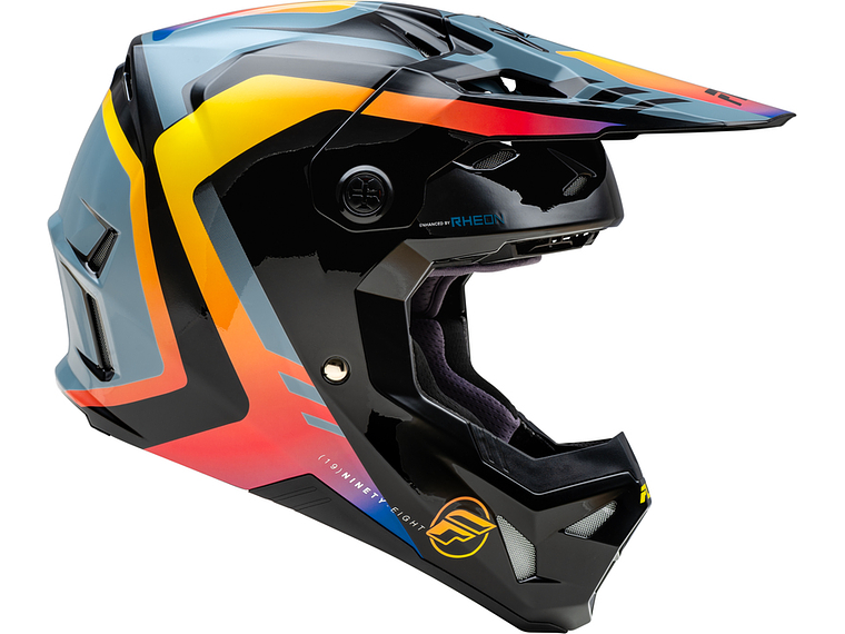 Capacete Fly Racing Formula CP Krypton (Cinza/Preto/Eletric Fade)  4