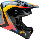 Capacete Fly Racing Formula CP Krypton (Cinza/Preto/Eletric Fade) 