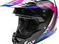Capacete Fly Racing Formula CP Krypton (Branco/Preto/Roxo)  - Thumbnail 1