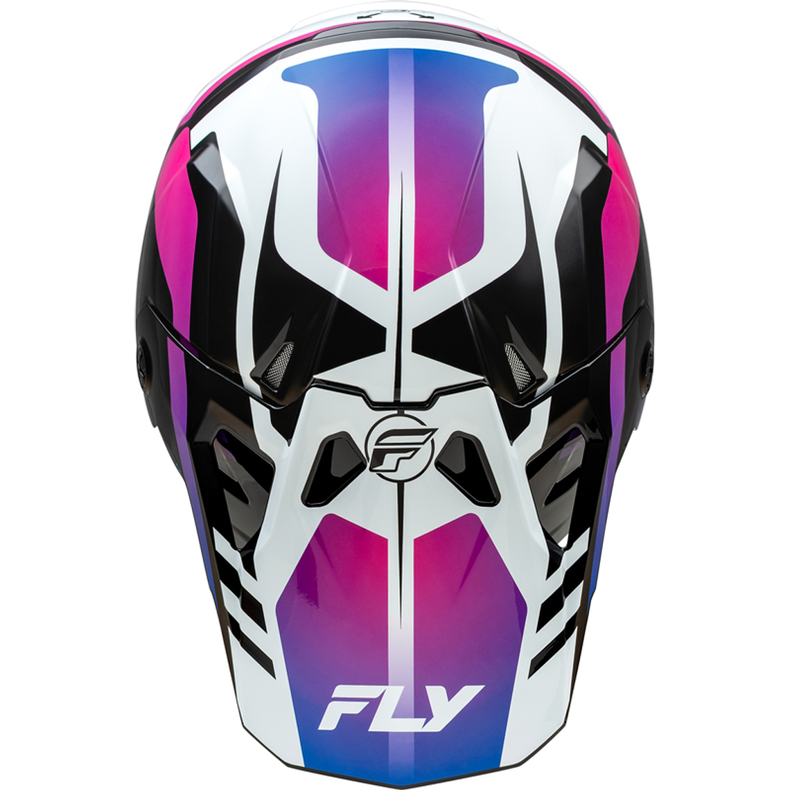Capacete Fly Racing Formula CP Krypton (Branco/Preto/Roxo)  3