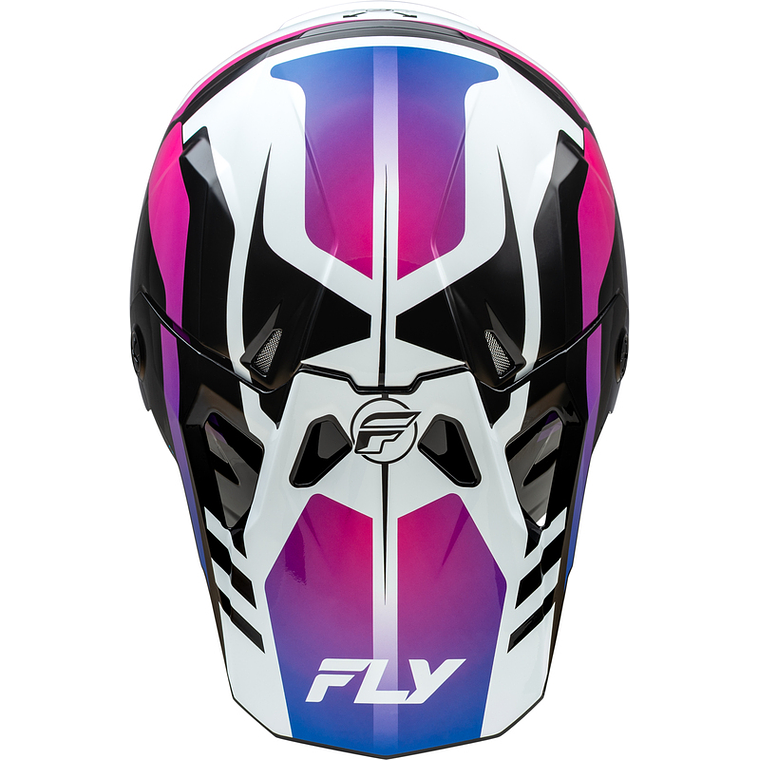 Capacete Fly Racing Formula CP Krypton (Branco/Preto/Roxo)  3