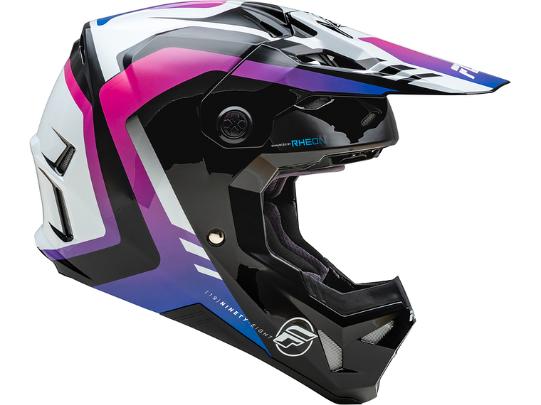 Capacete Fly Racing Formula CP Krypton (Branco/Preto/Roxo)  4