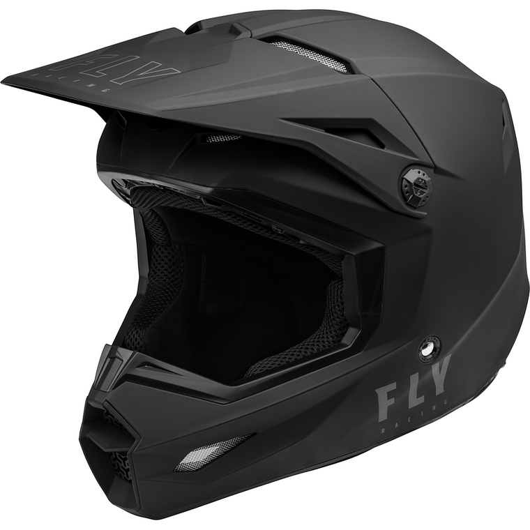 Capacete Fly Racing Kinetic Solid (Preto)  1