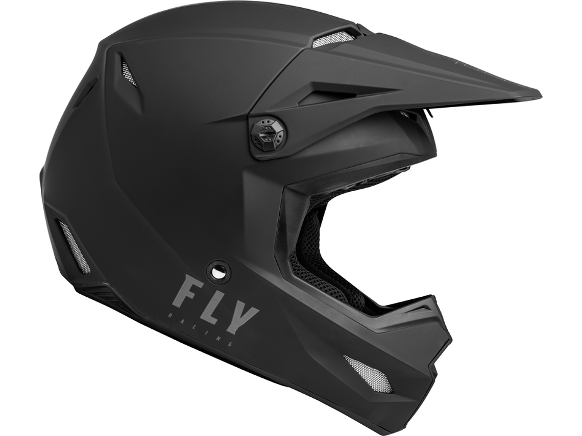Capacete Fly Racing Kinetic Solid (Preto)  4