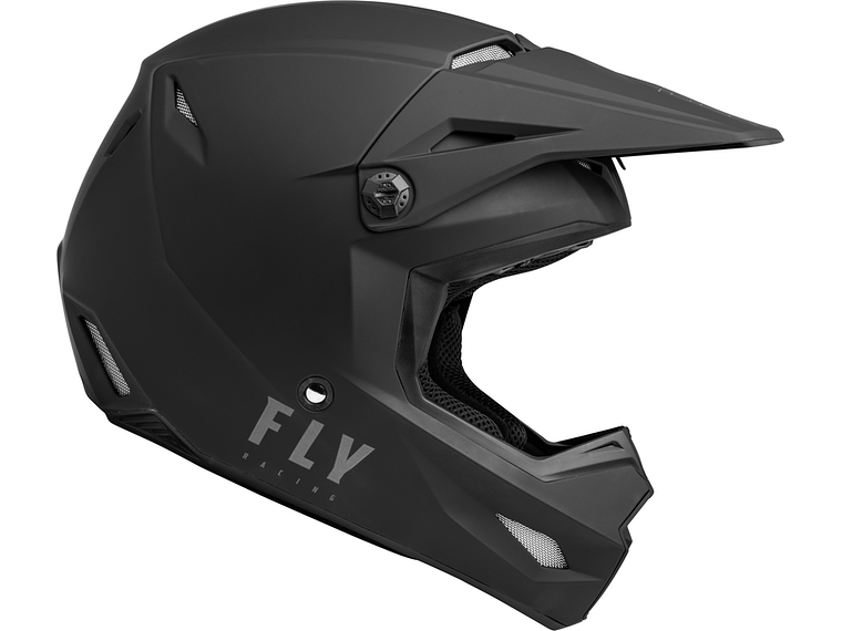 Capacete Fly Racing Kinetic Solid (Preto)  4