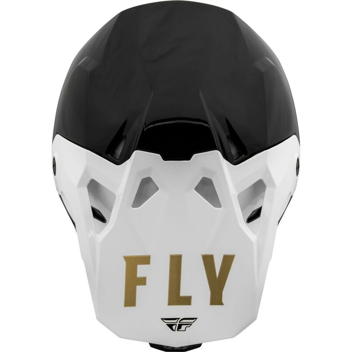 Capacete Fly Racing CP Slant Helmet (Preto/Branco/Dourado)  3