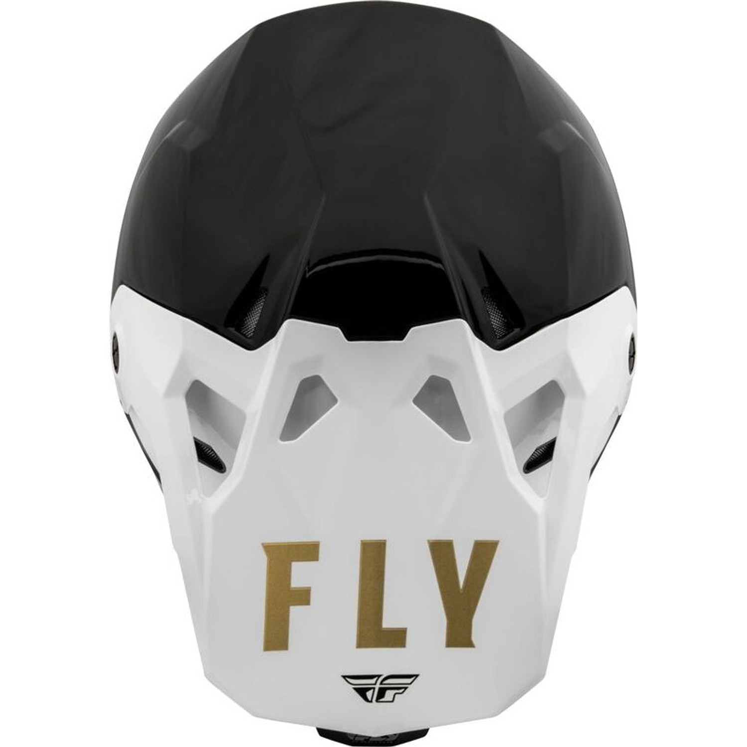 Capacete Fly Racing CP Slant Helmet (Preto/Branco/Dourado)  3