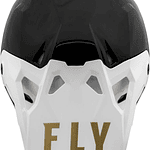 Capacete Fly Racing CP Slant Helmet (Preto/Branco/Dourado) 