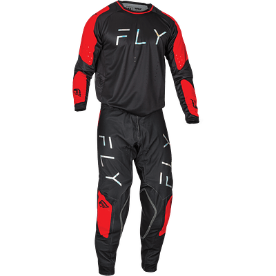 Calças Fly Racing Evolution DST - Preto/Vermelho 