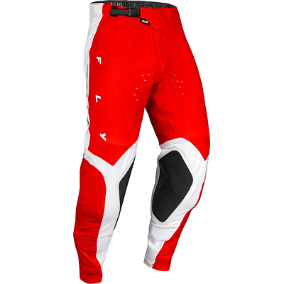 Calças Fly Racing Evolution DST Podium - Vermelho/Branco/Iridium Red 