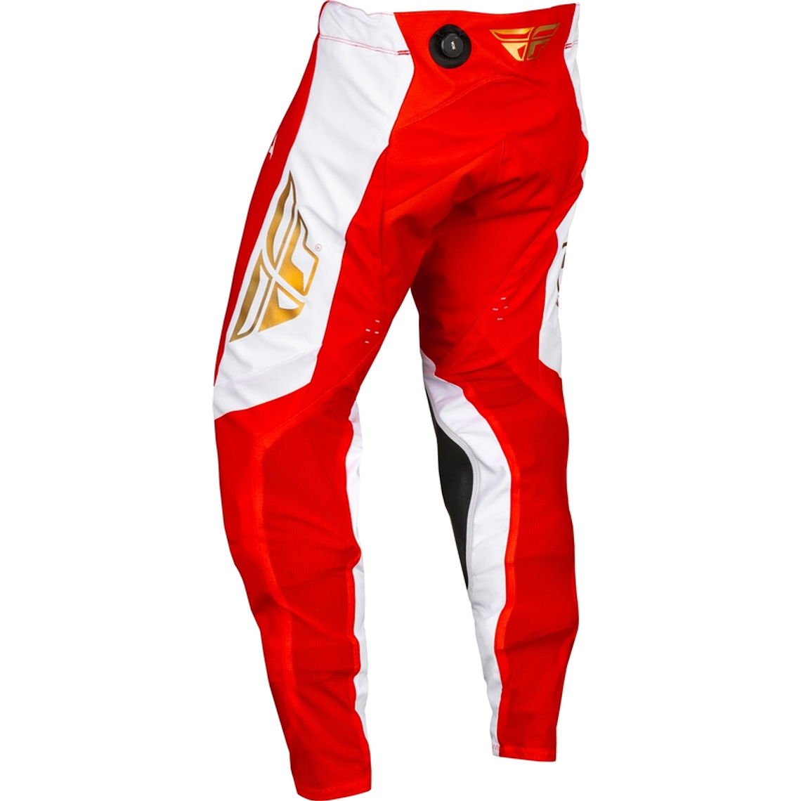 Calças Fly Racing Evolution DST Podium - Vermelho/Branco/Iridium Red  2