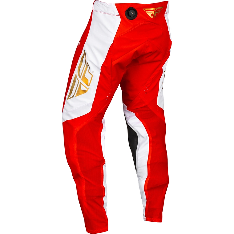 Calças Fly Racing Evolution DST Podium - Vermelho/Branco/Iridium Red  2
